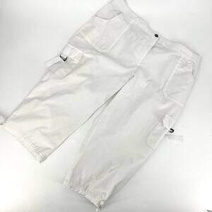 Zenergy by Chico's White Capris Cropped Performance Pants Chico Size 3 - Large